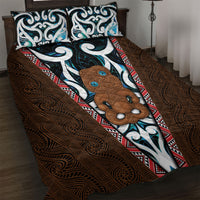 New Zealand Whakairo Quilt Bed Set Tiki Maori Carving Taniko Motifs LT14 Multicolor - Polynesian Pride