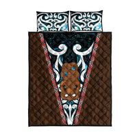 New Zealand Whakairo Quilt Bed Set Tiki Maori Carving Taniko Motifs LT14 - Polynesian Pride