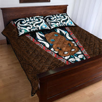 New Zealand Whakairo Quilt Bed Set Tiki Maori Carving Taniko Motifs LT14 - Polynesian Pride