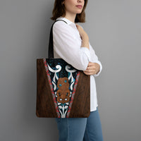 New Zealand Whakairo Tote Bag Tiki Maori Carving Taniko Motifs LT14 - Polynesian Pride