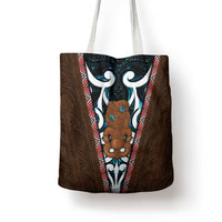 New Zealand Whakairo Tote Bag Tiki Maori Carving Taniko Motifs LT14 - Polynesian Pride