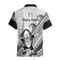 Fiji Tapa Rugby Hawaiian Shirt Flying Fijian 2023 World Cup With Dabbing Ball LT14 - Polynesian Pride