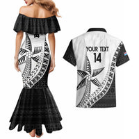Custom Fiji Rugby Couples Matching Mermaid Dress and Hawaiian Shirt Go Champions Fijian Tapa Cloth LT14 - Polynesian Pride