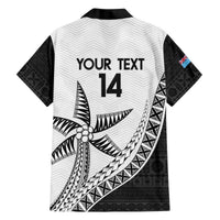 Custom Fiji Rugby Family Matching Off The Shoulder Long Sleeve Dress and Hawaiian Shirt Go Champions Fijian Tapa Cloth LT14 - Polynesian Pride