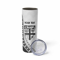 Custom Fiji Rugby Skinny Tumbler Go Champions Fijian Tapa Cloth LT14 - Polynesian Pride