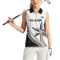 Custom Fiji Rugby Women Sleeveless Polo Shirt Go Champions Fijian Tapa Cloth LT14 - Polynesian Pride