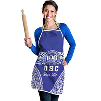 Personalised Queen Salote College Apron Kolisi Fefine 100th Anniversary Kupesi Blue LT14 - Polynesian Pride