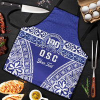 Personalised Queen Salote College Apron Kolisi Fefine 100th Anniversary Kupesi Blue LT14 Blue - Polynesian Pride