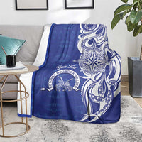 Personalised Queen Salote College Blanket QSC Est 1926 Ngatu Pattern - Polynesian Pride
