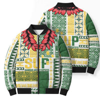 Samoa Uniting Party Bomber Puffer Jacket SUP Est 2025 Siapo Pattern - Polynesian Pride