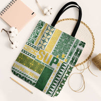 Samoa Uniting Party Tote Bag SUP Est 2025 Siapo Pattern - Polynesian Pride