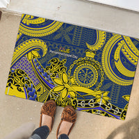 Niue Peniamina Gospel Day Rubber Doormat Unique Niean Hiapo LT14 - Polynesian Pride