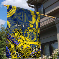 Personalised Niue Peniamina Gospel Day Garden Flag Unique Niean Hiapo LT14 - Polynesian Pride