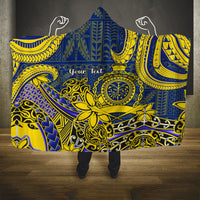 Personalised Niue Peniamina Gospel Day Hooded Blanket Unique Niean Hiapo LT14 One Size Blue - Polynesian Pride
