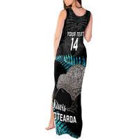 Custom New Zealand Silver Fern Rugby Tank Maxi Dress Pacific 2023 Kia Haka Kiwis With Maori Ta Moko LT14 - Polynesian Pride