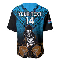 Custom Fiji Tapa Rugby Baseball Jersey Pacific 2023 Go Fijian Bati LT14 - Polynesian Pride
