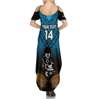 Custom Fiji Tapa Rugby Family Matching Summer Maxi Dress and Hawaiian Shirt Pacific 2023 Go Fijian Bati LT14 - Polynesian Pride