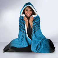 Fiji Tapa Rugby Hooded Blanket Pacific 2023 Go Fijian Bati LT14 - Polynesian Pride