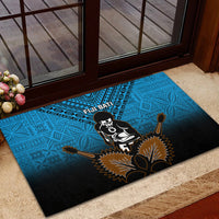 Fiji Tapa Rugby Rubber Doormat Pacific 2023 Go Fijian Bati LT14 - Polynesian Pride