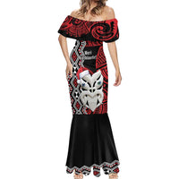 Personalised New Zealand Christmas Mermaid Dress Meri Kirihimete Maori Wheku - Taniko Art LT14 - Polynesian Pride