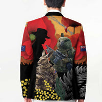 New Zealand and Australia ANZAC Day Blazer Sliver Fern Kakapo With Golden Wattle Kangaroo LT14 - Polynesian Pride