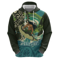 Aotearoa Tangaroa Atua Hoodie New Zealand God Of The Ocean LT14 - Polynesian Pride