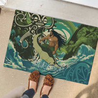Aotearoa Tangaroa Atua Rubber Doormat New Zealand God Of The Ocean