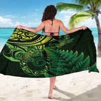 New Zealand Lizard Sarong Silver Fern Aotearoa Maori Green Version LT14 - Polynesian Pride
