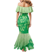Aloha Hawaii Molokai Island Mermaid Dress Hibiscus Tribal Honu Hawaiian Tattoo Green LT14 - Polynesian Pride