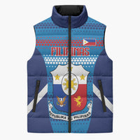 Philippines Football 2026 Sleeveless Puffer Jacket Come On Filipinas