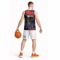 Philippines Sun Tattoo Basketball Jersey Feathers Filipinas Grunge Style Black