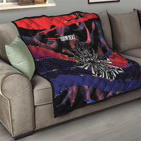 Philippines Sun Tattoo Quilt Feathers Filipinas Grunge Style Black