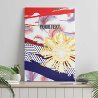 Philippines Sun Tattoo Canvas Wall Art Feathers Filipinas Grunge Style White