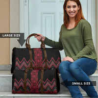 Red Aotearoa Mangopare Kowhaiwhai Niho Taniwha Travel Bag Maori New Zealand - Polynesian Pride