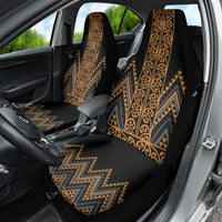 Gold Aotearoa Mangopare Kowhaiwhai and Niho Taniwha Car Seat Cover Maori New Zealand LT14 - Polynesian Pride