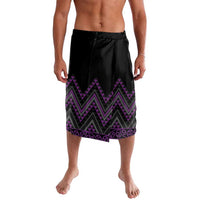 Purple Aotearoa Mangopare Kowhaiwhai and Niho Taniwha Lavalava Maori New Zealand