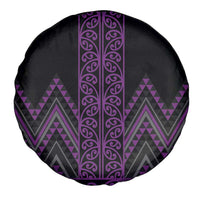 Purple Aotearoa Mangopare Kowhaiwhai and Niho Taniwha Spare Tire Cover Maori New Zealand LT14 - Polynesian Pride