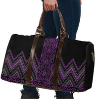 Purple Aotearoa Mangopare Kowhaiwhai Niho Taniwha Travel Bag Maori New Zealand LT14 - Polynesian Pride
