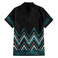 Paua Shell Aotearoa Mangopare Kowhaiwhai and Niho Taniwha Family Matching Short Sleeve Bodycon Dress and Hawaiian Shirt Maori New Zealand LT14 - Polynesian Pride