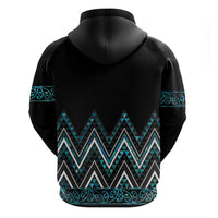 Paua Shell Aotearoa Mangopare Kowhaiwhai and Niho Taniwha Hoodie Maori New Zealand LT14 - Polynesian Pride