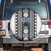 Fiji Day 1970 Spare Tire Cover For Fiji Ever Fiji Tapa Pattern White LT14 White - Polynesian Pride