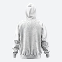 Tonga White Sunday Zip Hoodie Fakame Tongan Ngatu Turtle LT14 - Polynesian Pride