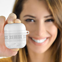 Samoa White Sunday AirPods Case Lotu Tamaiti Samoan Siapo Teuila Flowers LT14 - Polynesian Pride