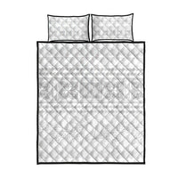 Samoa White Sunday Quilt Bed Set Lotu Tamaiti Samoan Siapo Teuila Flowers LT14 - Polynesian Pride
