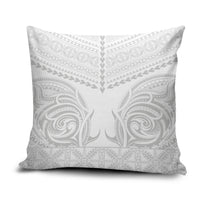 Niue White Sunday Pillow Cover Aho Tapu Fanau Hiapo Pattern LT14 White - Polynesian Pride
