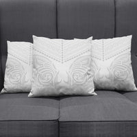 Niue White Sunday Pillow Cover Aho Tapu Fanau Hiapo Pattern LT14 - Polynesian Pride