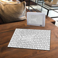 Niue White Sunday Puzzle Aho Tapu Fanau Hiapo Pattern LT14 - Polynesian Pride