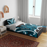 Kikorangi Aotearoa Atua Tumatauenga Personalised Bedding Set Maori God Of War Tiki With Taiaha LT14 - Polynesian Pride