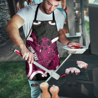 Mawhero Aotearoa Atua Tumatauenga Personalised Apron Maori God Of War Tiki With Taiaha LT14 - Polynesian Pride