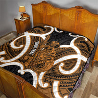 Karaka Aotearoa Atua Tumatauenga Personalised Quilt Maori God Of War Tiki With Taiaha LT14 - Polynesian Pride